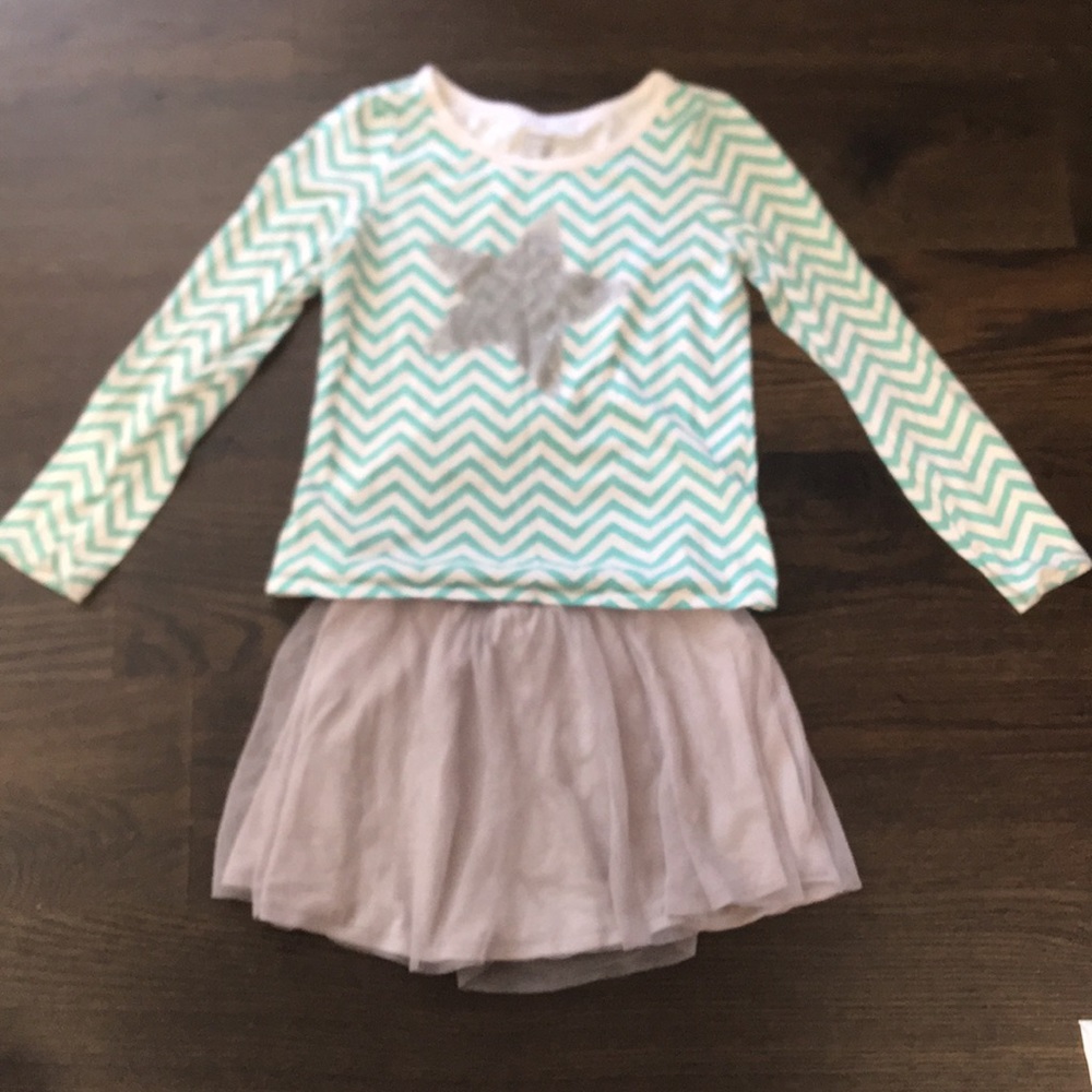 Faded Glory Matching Top and Skirt